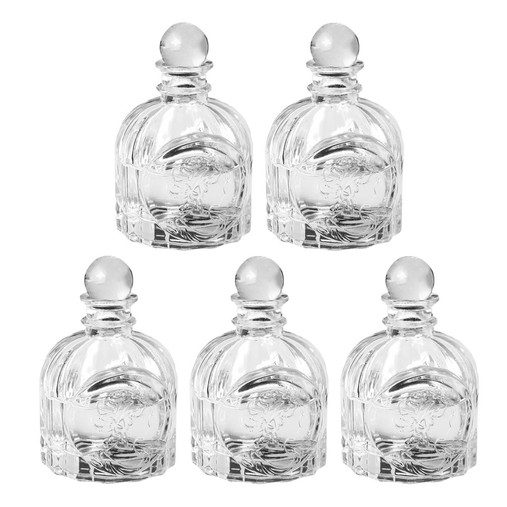 Car Fragrance Diffuser - 5Sets Fragrance Bottles Transparent French Style