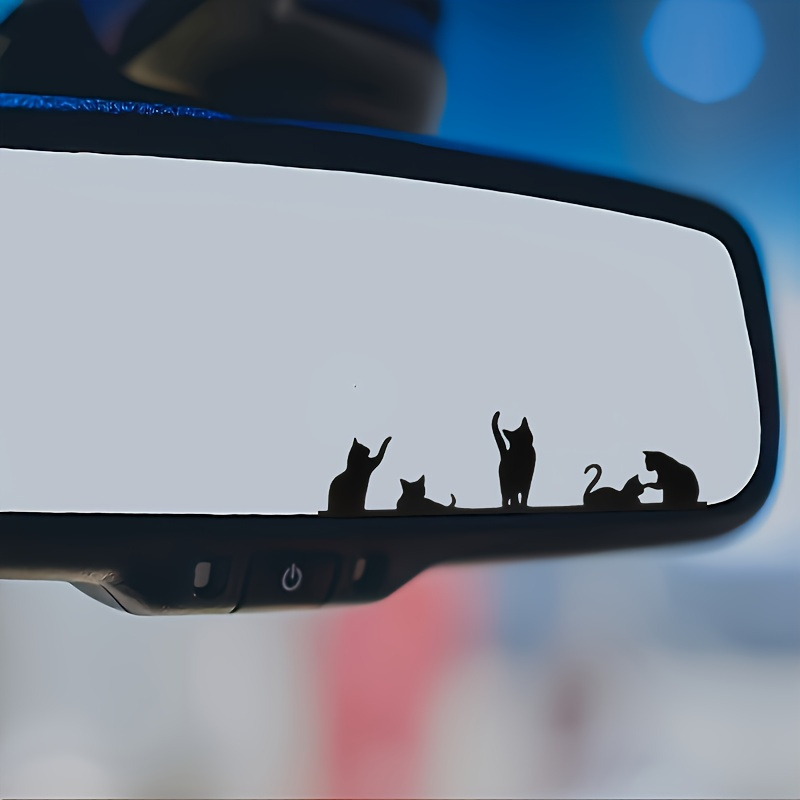 Car Accessories Unique - 1PC Cute Playful Kitten Rearview Mirror