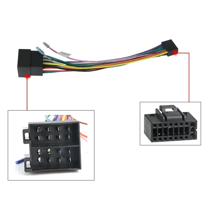Car Accessories Usa - 16 Pin To ISO Universal Power