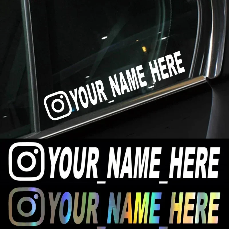 Car Accessories Nz - User Name Custom Personalized Instagram Vinyl
