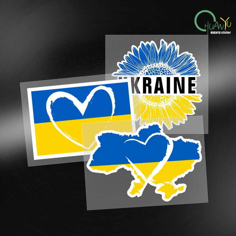 Car Accessories Uk - Sign Car Sticker Ukraine Sunflower Ukrainian
