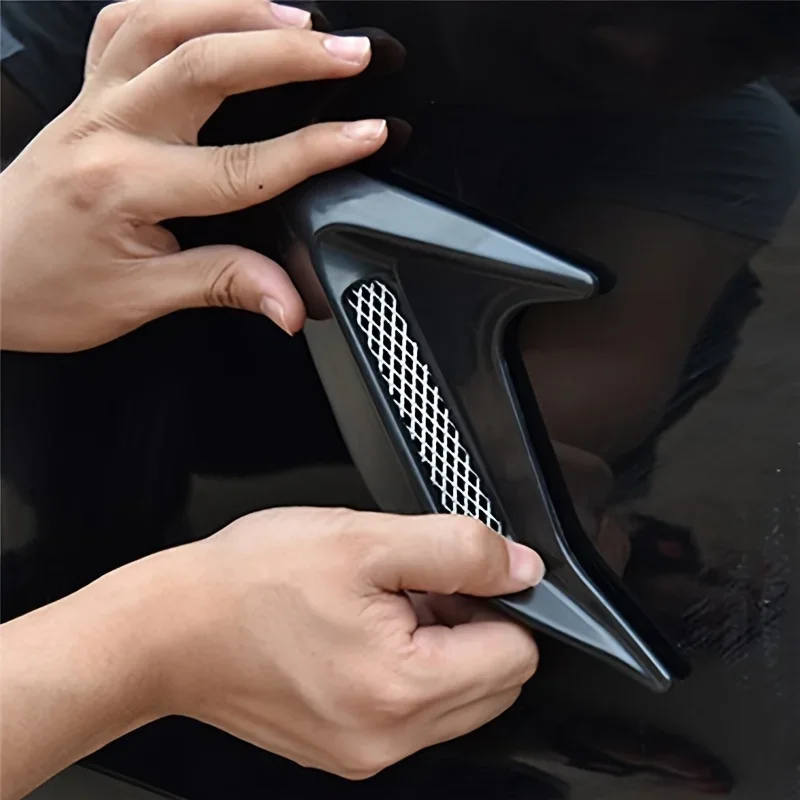 Car Accessories Nz - Carbon Fiber Universal Car Shark Gills