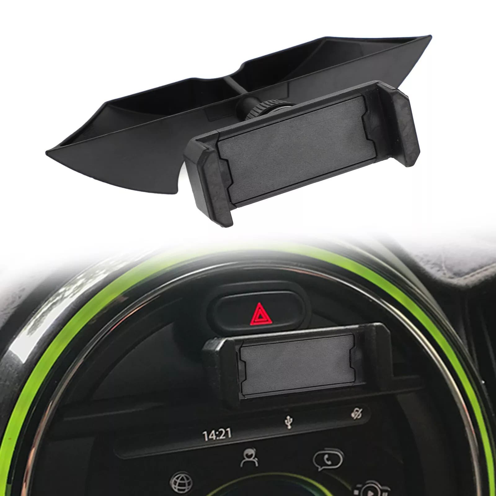 Car Accessories Uk - Metal Car Front Mount Phone Stand