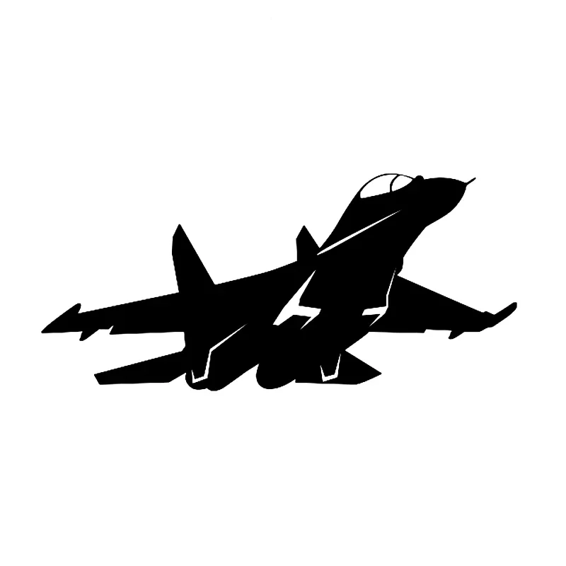 Car Accessories Unique - Car Stickers Su-27 Aircraft Waterproof Auto
