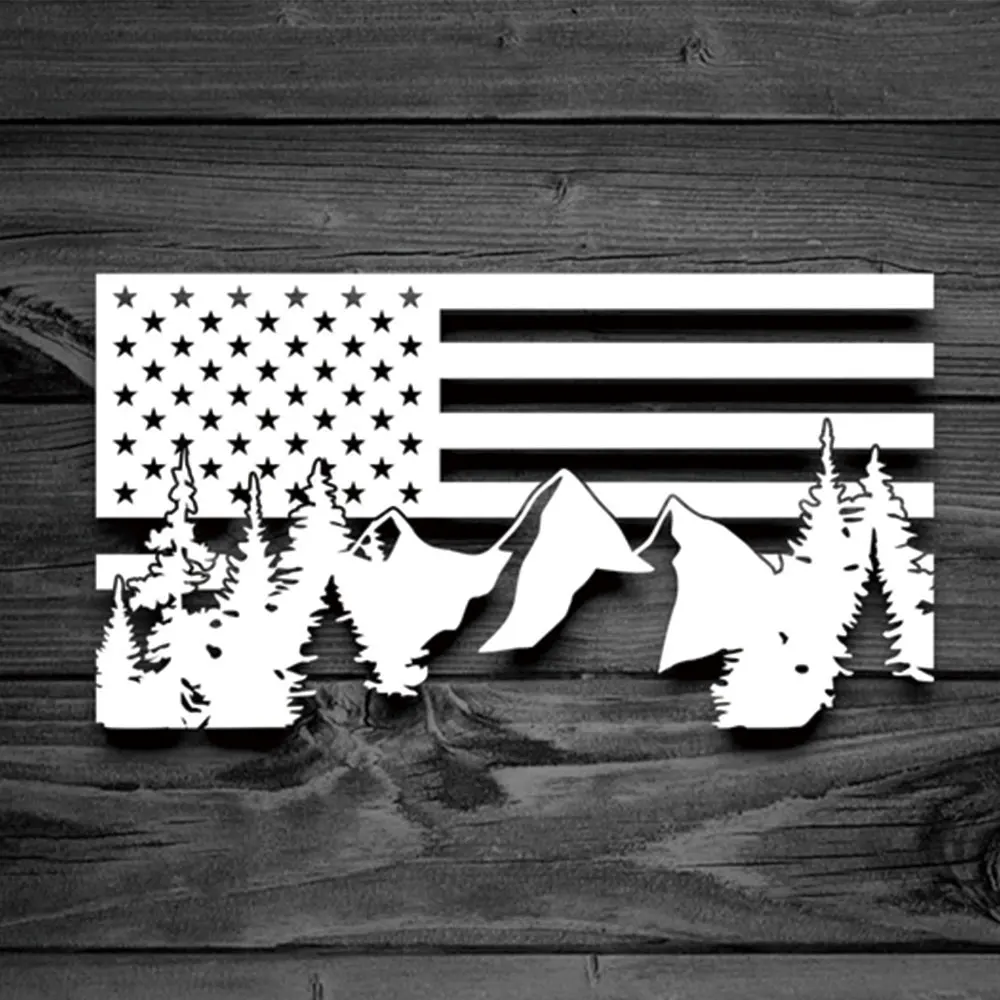 Car Accessories Usa - Car Stickers American Flag PVC Natural