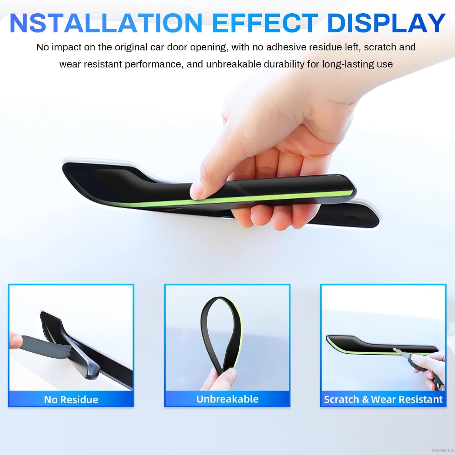 For Tesla Car Sticker Model 3  - Car Door Handle Protector 评论和价格