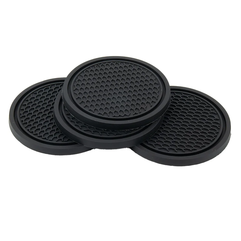 4pcs Car Coaster Non-Slip Sili - Car Accessories Unique 评论和价格