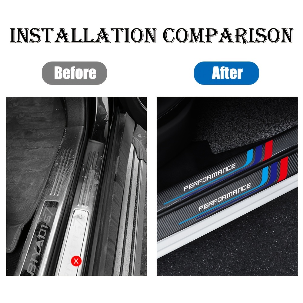 4pcs Carbon Fiber Sill Plate S - Car Accessories Nz 评论和价格