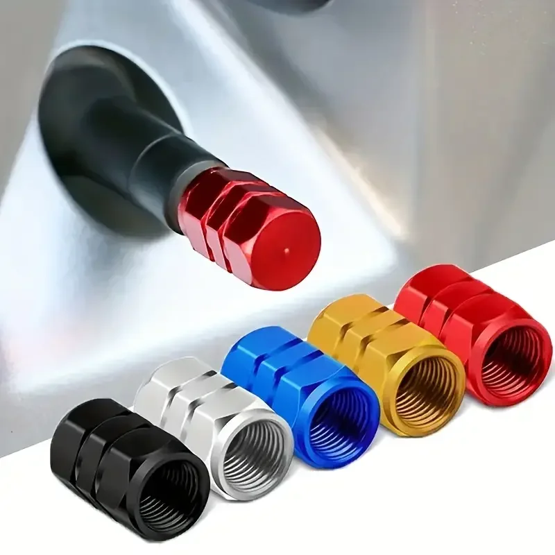 4Pcs Aluminum Tire Valve Caps  - Steering Wheel Cover 评论和价格