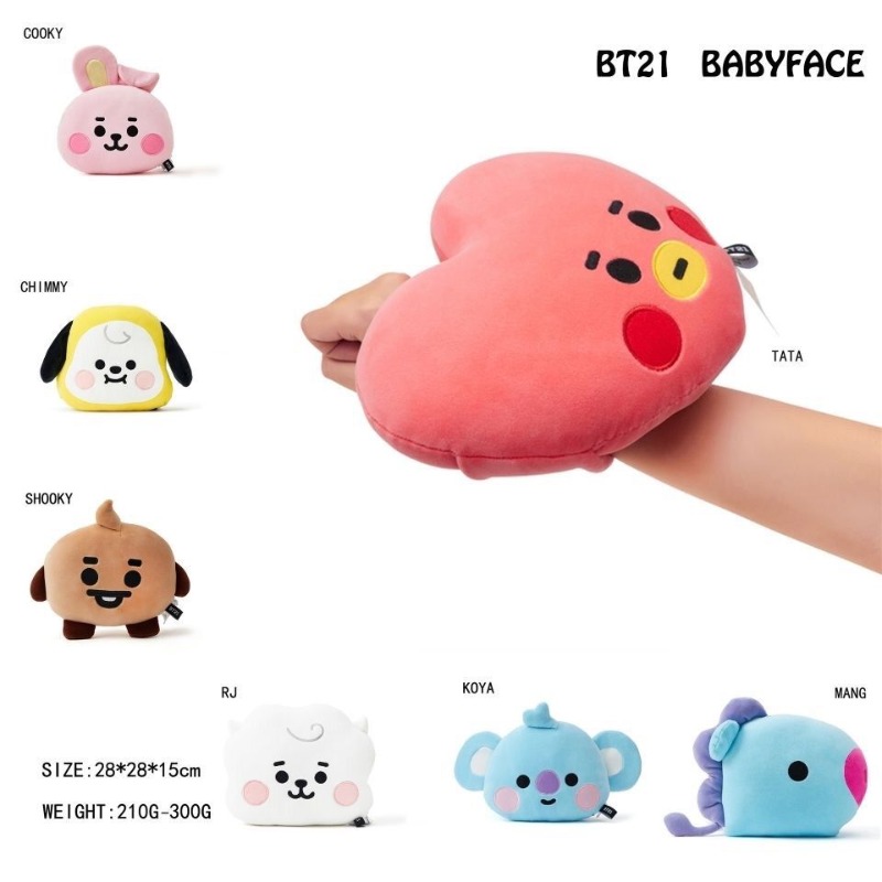 BT21 Face-Shaped Pillow Cute F - Car Accessories Toy 评论和价格