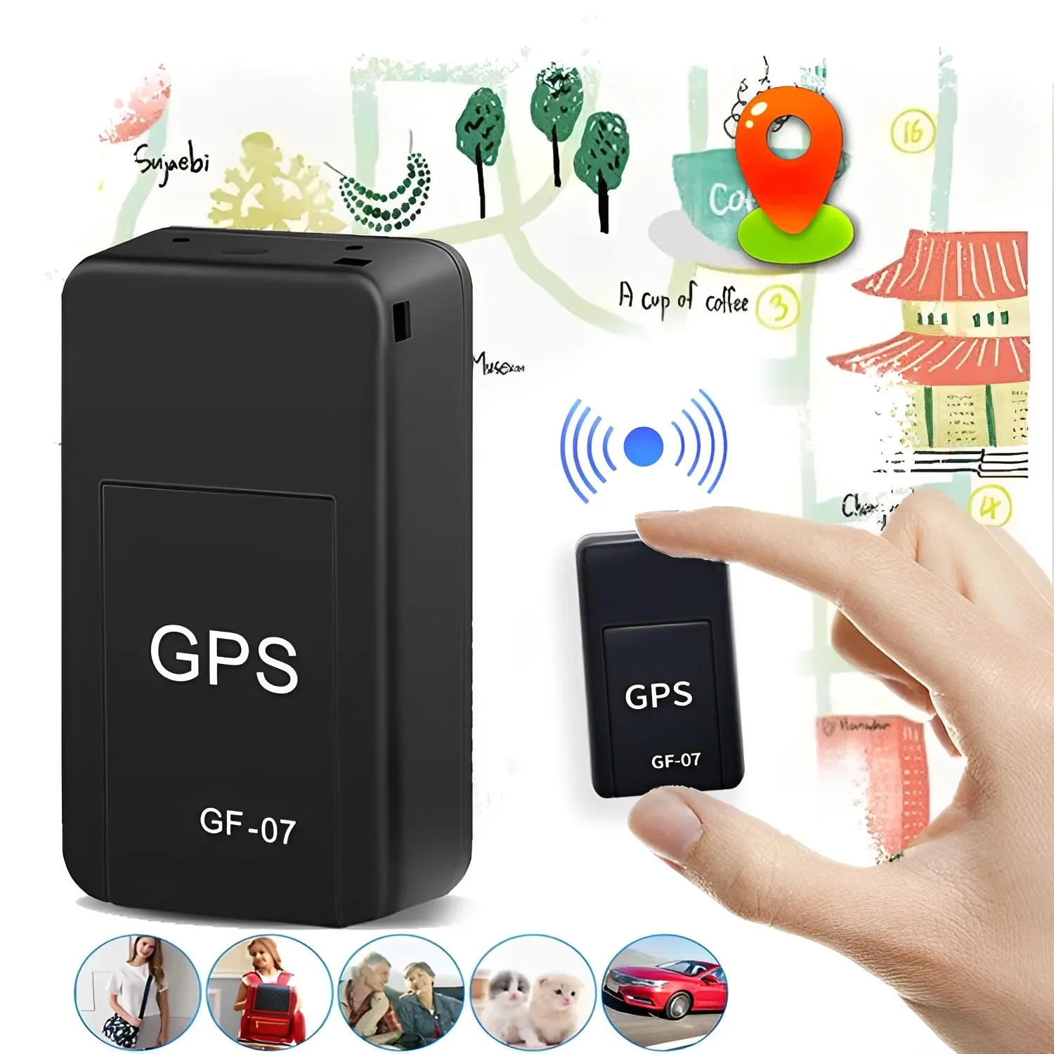 GF-07 Mini GPS Tracker High-qu - Car Accessories For Elderly 评论和价格