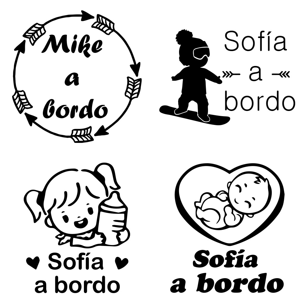1pc Vinyl baby a bordo colorfu - Car Accessories Toy 评论和价格