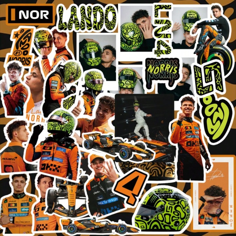59PCS Lando Norris racing-them - Car Accessories Nz 评论和价格