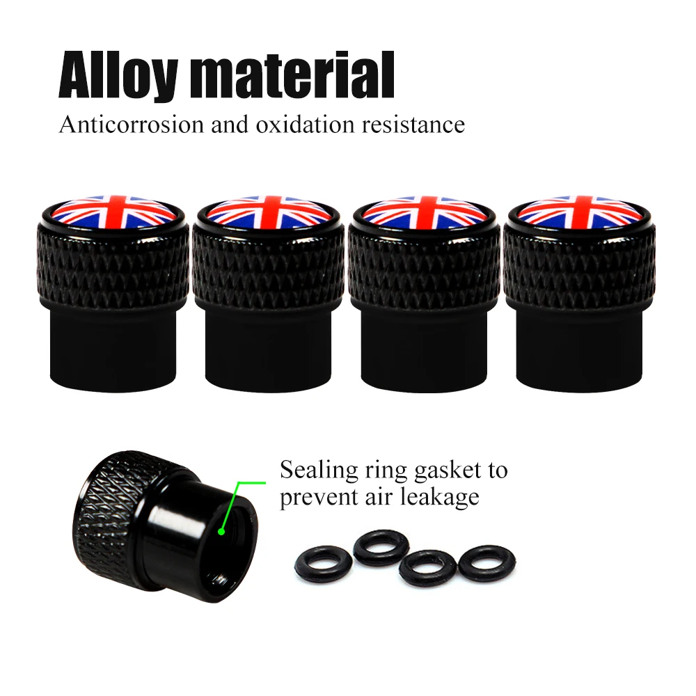 4Pcs/set UK Car Metal Badge Wh - Car Accessories Uk 评论和价格