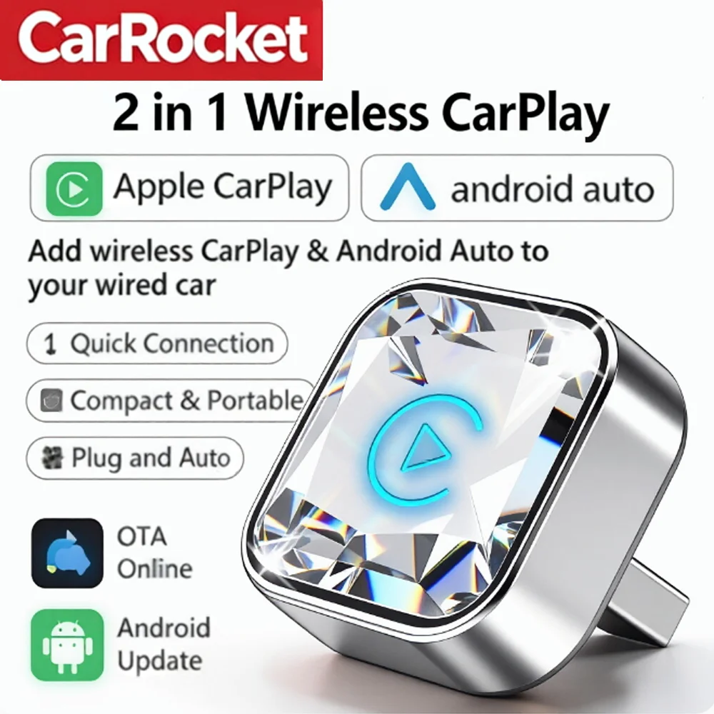 CarRocket Mini 2in1 Wireless A - Car Accessories Usa 评论和价格