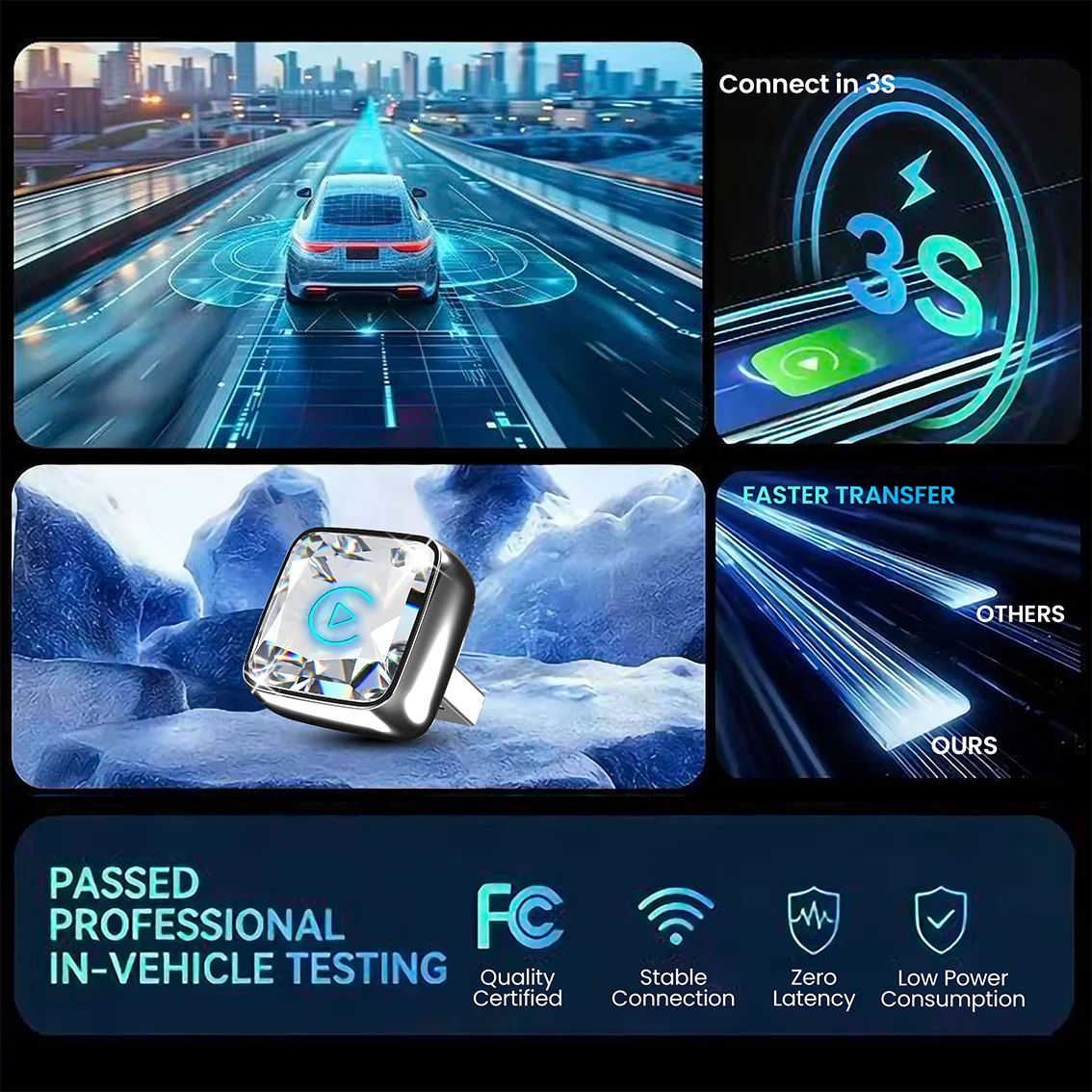 CarRocket Mini 2in1 Wireless A - Car Accessories Usa 评论和价格