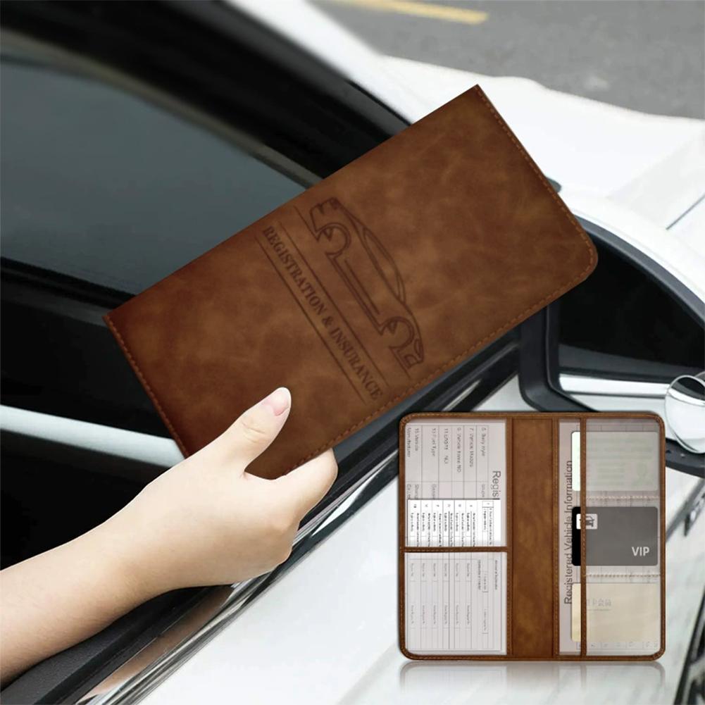 PU Leather Car Registration In - Car Accessories For Elderly 评论和价格
