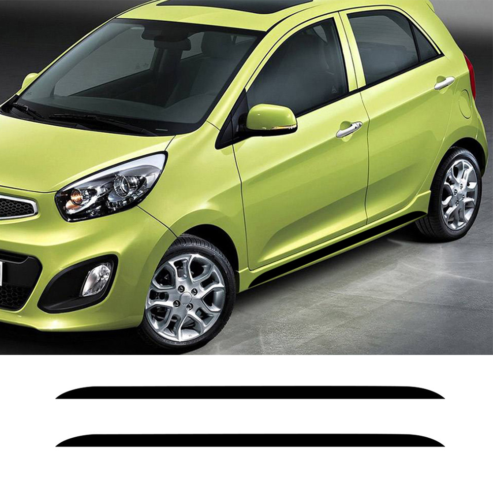 2PCS Car Side Door Skirt Strip - Car Accessories Nz 评论和价格