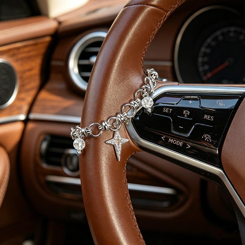 Steering Wheel Rosary Ornament - Car Accessories Unique 评论和价格