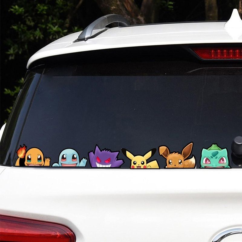 Pokémon car window sticker, Po - Car Accessories Toy 评论和价格