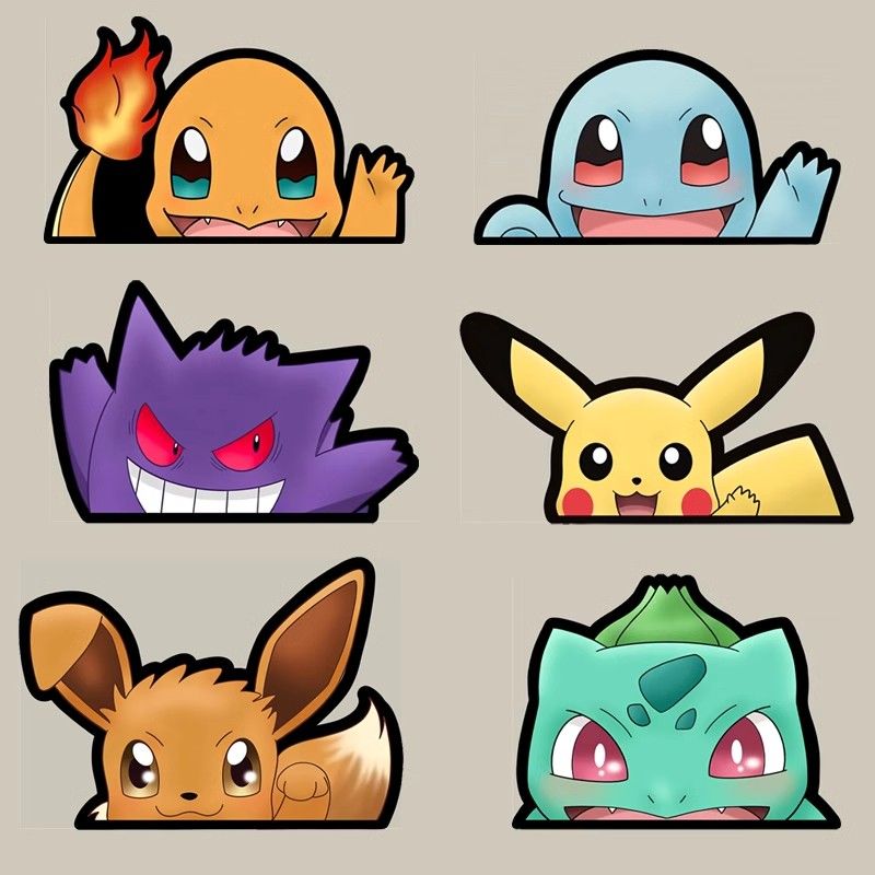 Pokémon car window sticker, Po - Car Accessories Toy 评论和价格