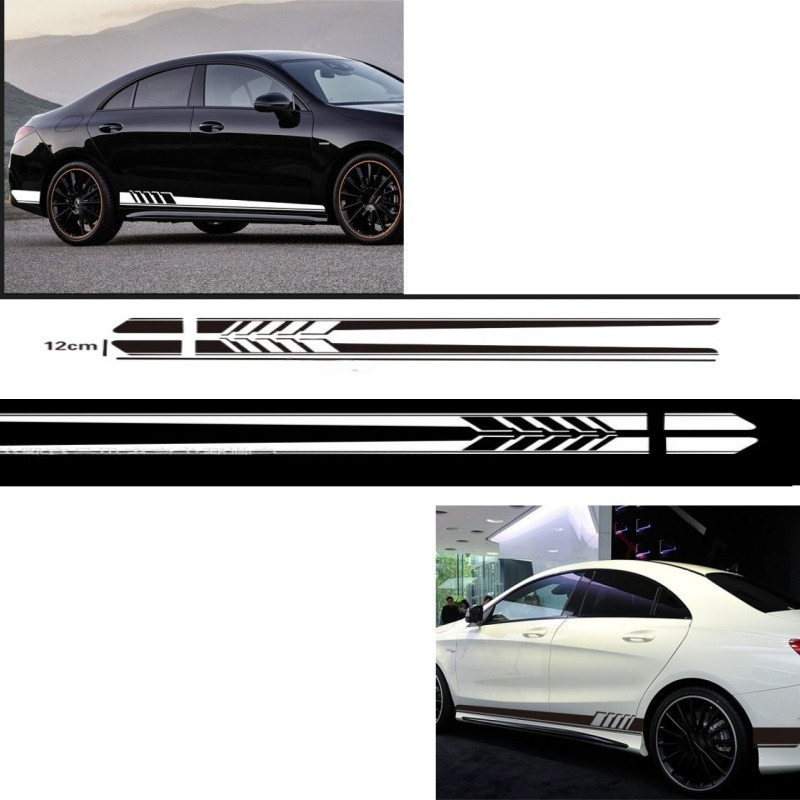 Car Side Stripe Vinyl Decal St - Car Accessories Unique 评论和价格
