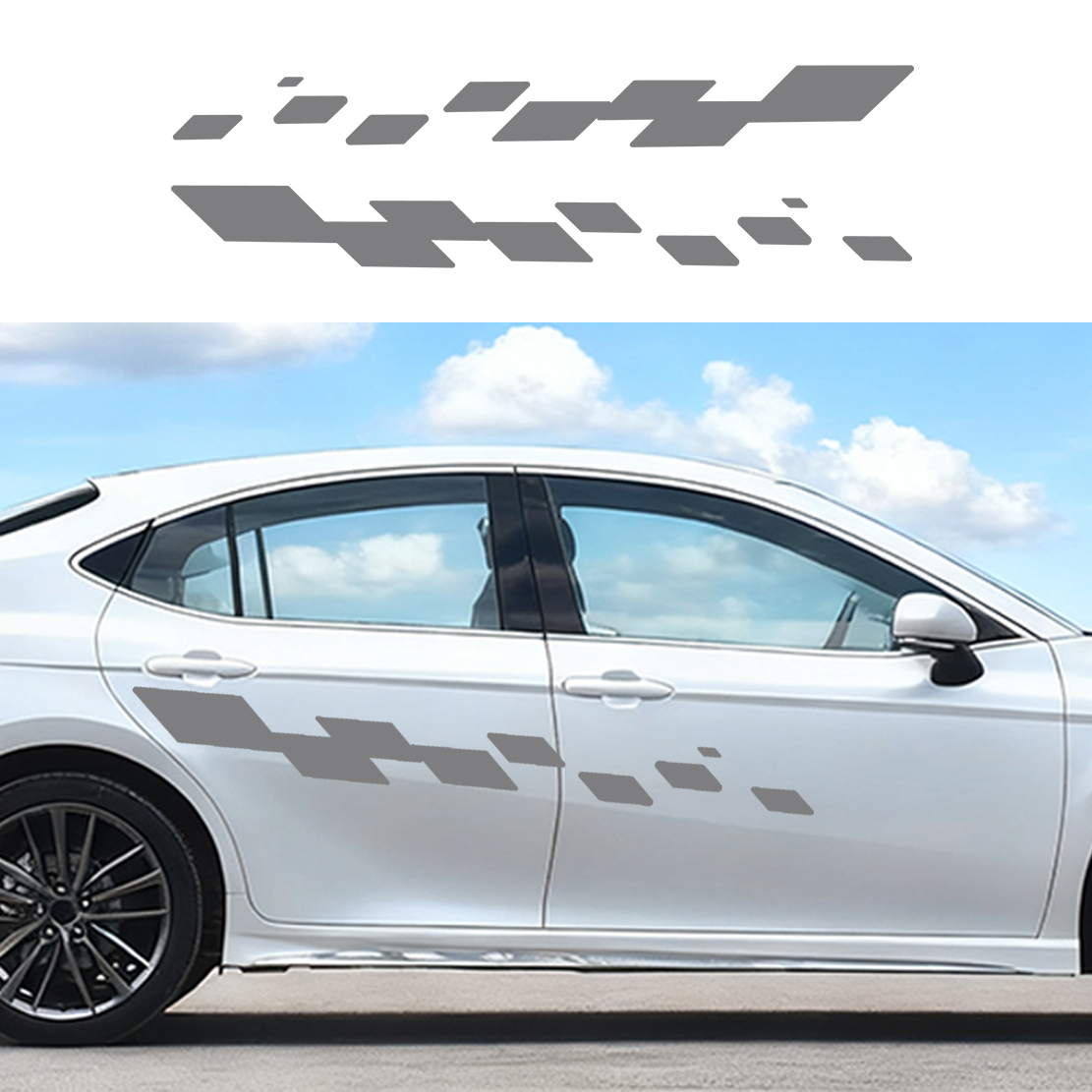 2pcs Car Door Decals Racing Ch - Car Accessories Nz 评论和价格