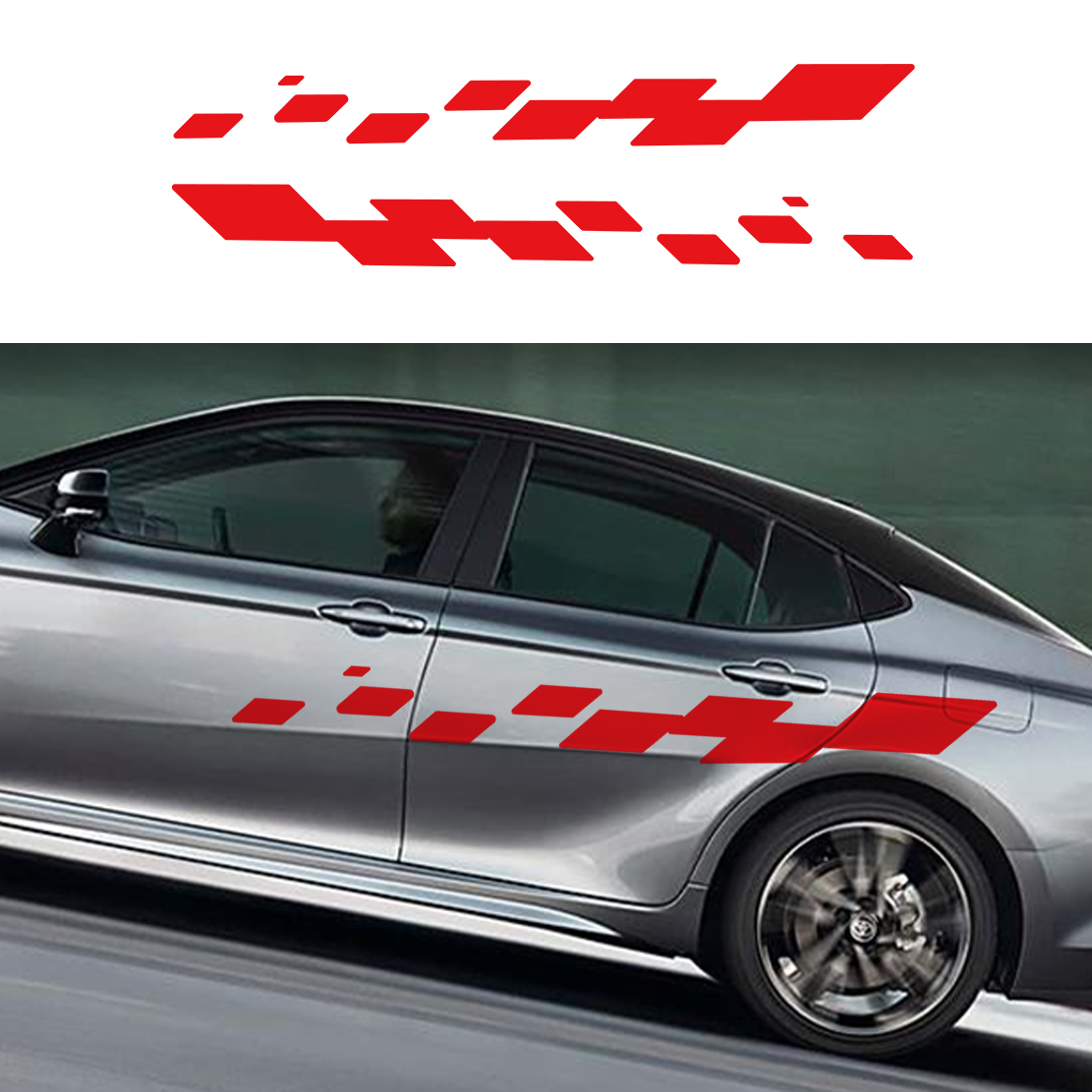 2pcs Car Door Decals Racing Ch - Car Accessories Nz 评论和价格
