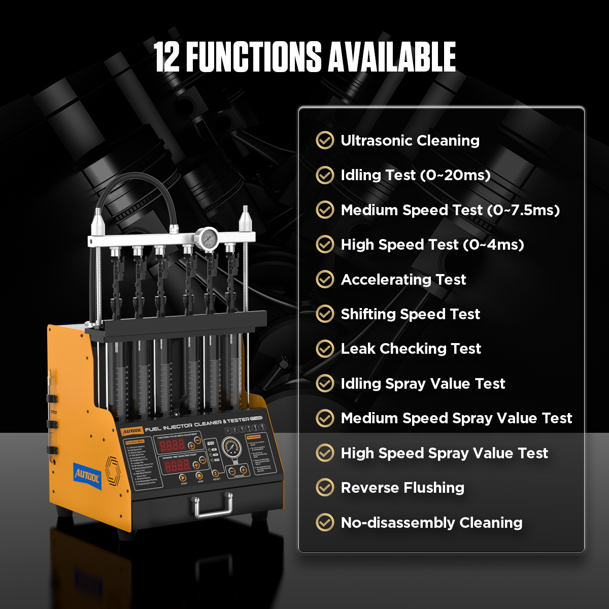 AUTOOL CT400 Car GDI EFI FEI F - Fuel Injector Cleaner 评论和价格